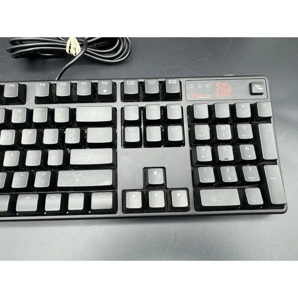 Thermaltake TT eSPORTS Poseidon Gaming Keyboard Blue LEDs Blue Kalih AS IS PARTS